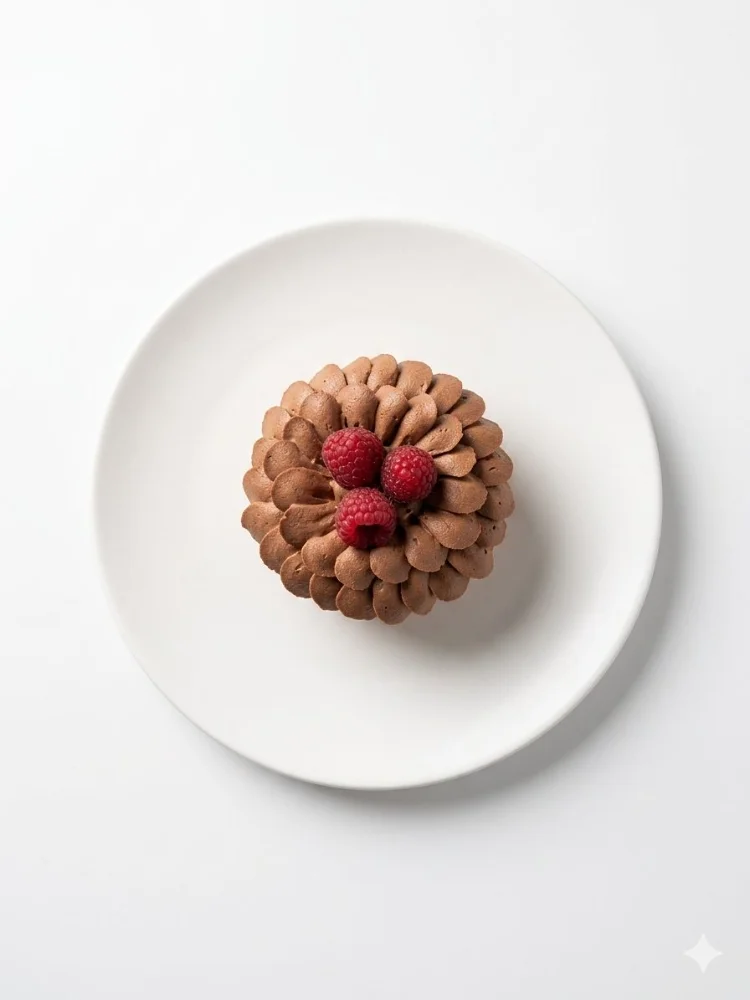 Plated chocolate and raspberry dessert by ChefM Consultancy